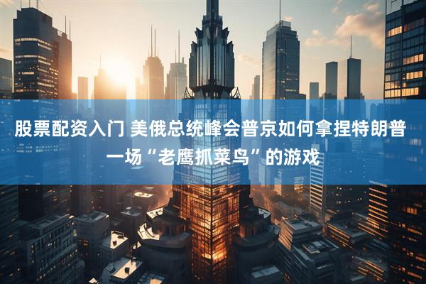 股票配资入门 美俄总统峰会普京如何拿捏特朗普 一场“老鹰抓菜鸟”的游戏